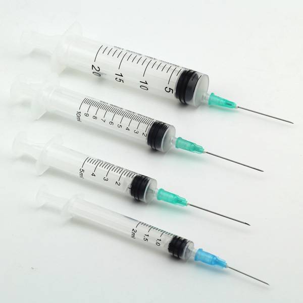 Lekárska plastová jednorazová 5ml 10ml sterilná injekčná striekačka