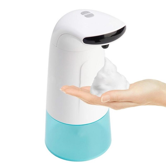 Venda a l'engròs Hands Touchless Sensor automàtic Dispensador de sabó líquid de plàstic amb piles