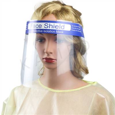 2021 Nou protector facial de plàstic de moda amb estil actiu per a nens o adults protector facial de PET amb gradient de seguretat antiboira