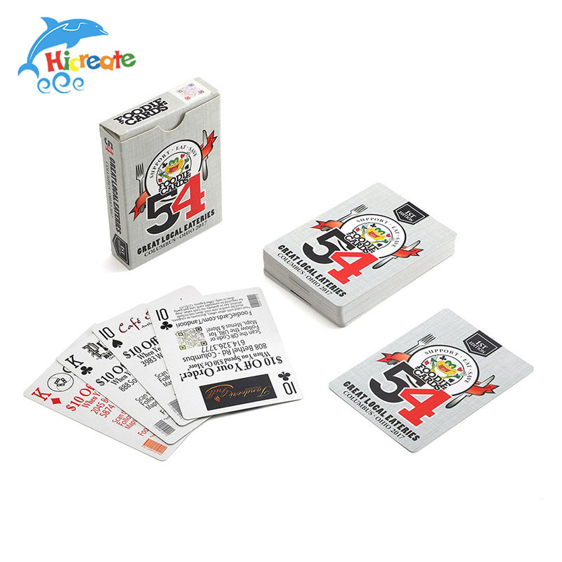 도박 카드 게임을 위한 고전적인 플레잉 포커 카드
