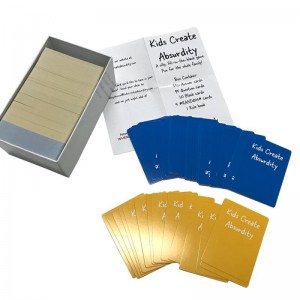 Empresa de fabricació de jocs de cartes de venda personalitzada