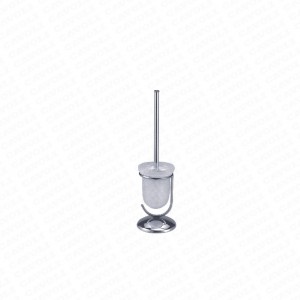 1290C-Factory made Polished Stainless Steel Toilet Brush with Holder and Canister Stand