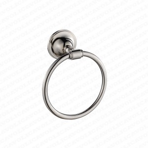 55200-Bathroom Accessories Zinc+stainless steel Hanging Double Hook Bathroom Towel Robe Hook Chrome