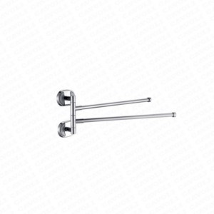 88114-Wall Mounted Two-arm Movable Towel Rack and Towel Bar for Bathroom with 2 Bars/ 3 Bars
