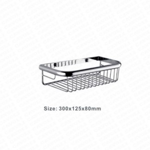 BK1807-High quality retail small moq bathroom accessories shelves tir-angle netlike corner basket Brass/Chrome