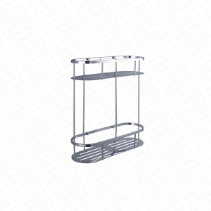 BK5511-Kitchen and bathroom are available single tier with hook black bathroom shelf bathroom hanging baskets