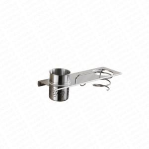 DH14-Stainless steel Wall Mount Spring Style Hair Dryer Holder