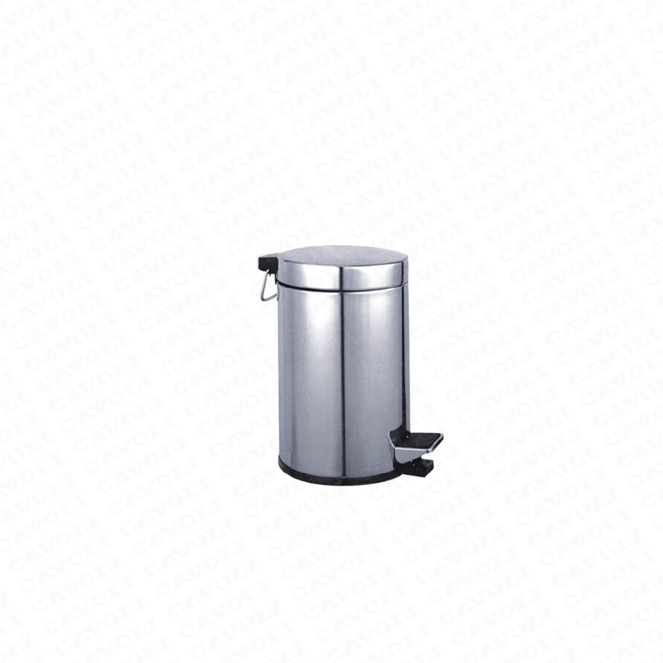 H100-bathroom stainless steel trash can/dustbin/foot pedal bin with inner bucket Featured Image