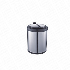 H306-Hot sale stainless steel standard size for indoor dustbin household food waste bin