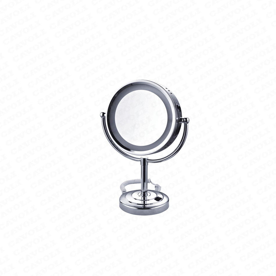 MM1114-Extendable Wall magnifying mirror Chrome frame Folding round hotel mirror Round bathroom mirror Featured Image