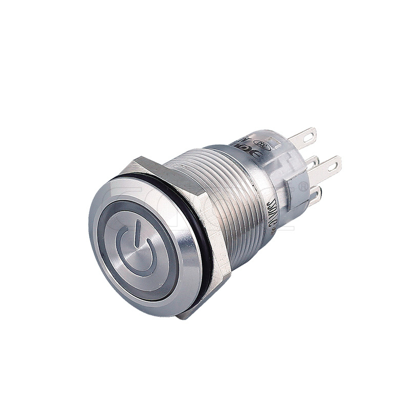 19 mm kolíková koncovka 24 V kontrolky Krúžok prepínača LED indikátora napájania Symbol napájania Odporúčaný obrázok