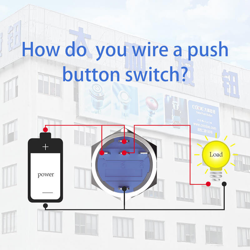 आप पुश बटन स्विच को कैसे वायर करते हैं?