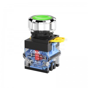La38 Series Button 30mm 1no1nc green metal ip67 engine switch momentary stop start pushbutton