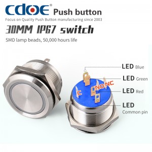 22mm Push Button Switch Manufacturers lanumeamata mumu lanumoana micro femalagaa'i minute 12v ta'ita'i moli