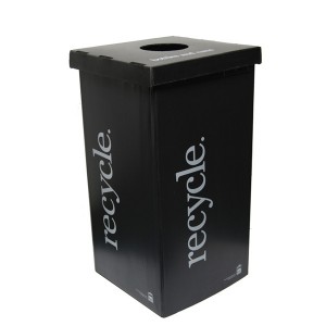 Corrugated plastic recycle bin