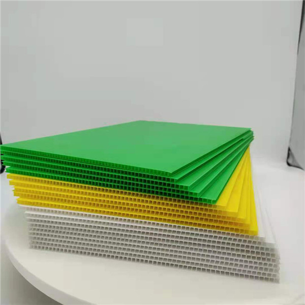  PP plastic corrugated sheet(also known as corflute sheet and coroplast sheet)