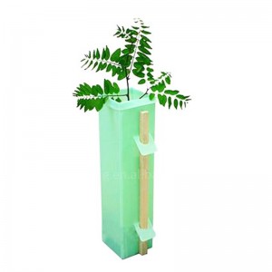 corrugated hollow plant tree trunk guard tube protector sleeve ပလပ်စတစ်