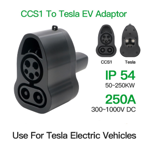 CCS1 Pou Tesla DC EV adaptè