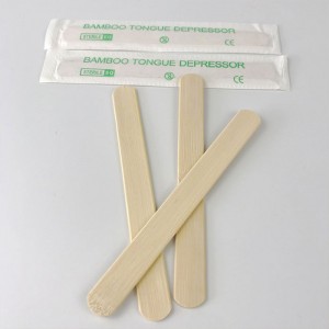 Depressor de língua de bambu