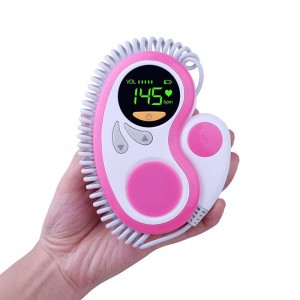 Barato nga Fetal Baby Heart Rate Monitor Uban sa Portable LCD Display