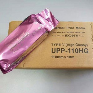 Ultrasoinu distiratsu handiko paper termikoa Sony Upp 110hg-rako