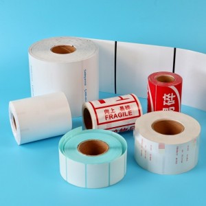 Водоотпорна термална етикета Коришћена индустрија Прилагођене празне налепнице налепнице за штампач