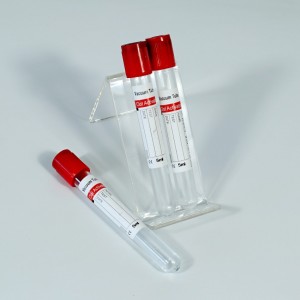 Orvosi adalékanyagok nélkül eldobható vákuum vérvételi cső Vacutainer Red Top Glass/PET CE jóváhagyás