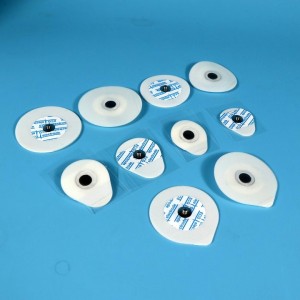 Almofadas de electrodos ecg de espuma de PE e non tecidos