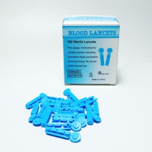 Bir martali ishlatiladigan tibbiy steril 28G 30G Twist Blood Lanset