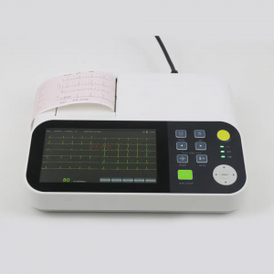 Electrocardiogram ecg machina productio machina portable 12 plumbum monitor 6 3 alveum ecg machine