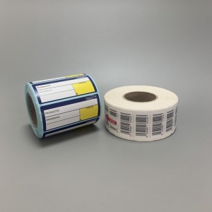 Supermerk barcode label adhesive oanpaste stickers termyske oerdracht labels fabrikanten