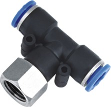 PTF Female Branch Tee - One Touch Tube Fittings