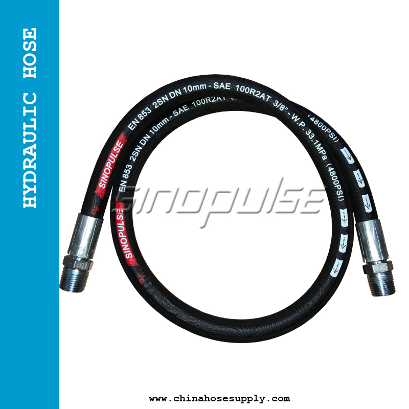 Flexible hydraulique haute pression DIN EN853 2SN/SAE100 R2AT