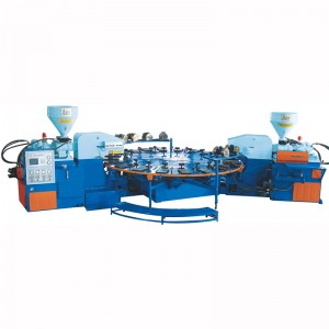Two color pvctpr sole injection machine