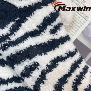 Froulju Winter Super Warm Gesellige Slippersokken mei Zebra-stripe patroan