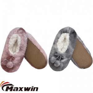 Bayanlar Kış Süper Sıcak Ayakkabı Çorap Kat Çorap Odası Örme Balerin Terlik Çorap