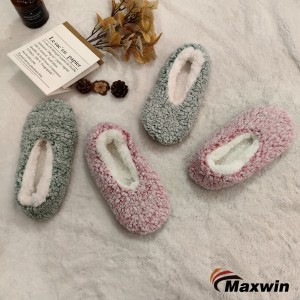 Women Winter Non Skid Abe ile slippers Frosted Sherpa