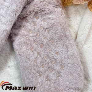Kadın kış kalınlaşmış uyku kapalı kaymaz yumuşak ev çorapları