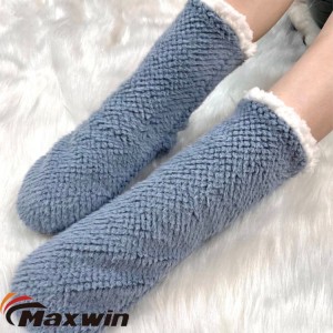 Жіночі зимові товсті осінні та зимові домашні шкарпетки протиковзкі побутові