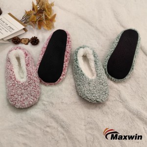 Women Winter Non Skid Abe ile slippers Frosted Sherpa