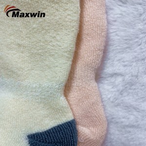 Chaussettes pour bébé en tissu éponge de qualité douce avec manchette et housse confortables - Ensemble pour filles