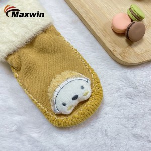 Calcetines Infantiles con Suela Textil ABS y Cabeza de Animal - Diseño Unisex