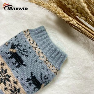 İskandinav Tasarımlı S nowflake ve Sherpa Astarlı Bayan Ev Çorabı Kabin Çorabı
