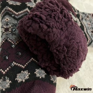 Cozy Winter Socks sa Lalaki nga adunay Snowflake Pattern, Doble-Layer Socks