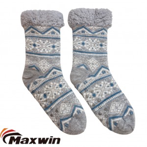 Կանացի Fuzzy Socks Տնակում Ջերմ փափուկ հարմարավետ ձմեռային մեծահասակների հողաթափ գուլպաներ