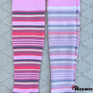 Женске компресијске чарапе са шарама на пруге или тачке-ружичасте
