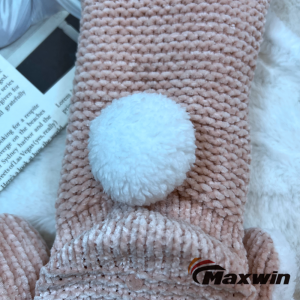 Mga Babaye nga Acrylic Cable Winter Cozy Socks nga adunay Anti-slip dots para sa Indoor nga Paggamit