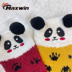 Women's Spring/Autumn/Winter Super Warm Anti-slip Microfiber Socks uban sa Cute Animals