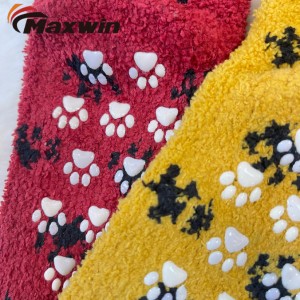 Pambabaeng Spring/Autumn/Winter Super Warm Anti-slip Microfiber Socks na may Cute Animals