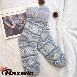 Női Fuzzy Socks Kabin meleg puha, kényelmes téli papucs zokni felnőtteknek